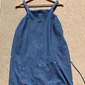 Motherhood Maternity Denim Jumper Dress